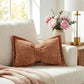 ✨ Insta-Worthy Bow Throw Cushion – Ultra-Soft Chenille, Removable Cover. Half Price. Free UK Delivery