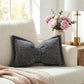 ✨ Insta-Worthy Bow Throw Cushion – Ultra-Soft Chenille, Removable Cover. Half Price. Free UK Delivery