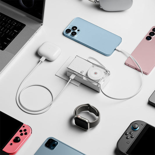 🔋 All Cables Built In – 3-in-1 Fast Charge Power Bank for iPhone, Android & USB-C. 50% Off. UK Stock