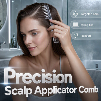 🌿 Apply & Massage in One Step – Scalp Treatment Comb for Hair Growth Serums & Oils. 50% Off Today. Free Returns