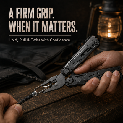 🎒 Stainless Steel Multi-Tool with Locking Pliers & Nylon Sheath. Half Price. Free UK Delivery