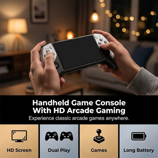 🎮 Ergonomic Handheld Game Console – 4.3" Screen, Rechargeable, 500 Games. 50% Off Today. Free Returns