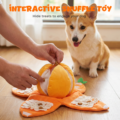 🧡 Stuff It, Sniff It, Love It – Orange Hide & Seek Dog Toy with Durable Seams. 50% Off. Free UK Delivery