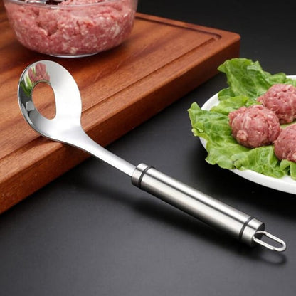 🥄 Scoop, Drain & Serve – Mess-Free Meatball Spoon, Also Great for Ice Cream & Melon. 50% Off. Free UK Delivery