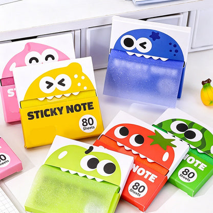 📝 One-Hand Pull, No More Messy Notes – Translucent Sticky Notes in Continuous Dispenser. UK Stock