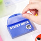 📝 One-Hand Pull, No More Messy Notes – Translucent Sticky Notes in Continuous Dispenser. UK Stock