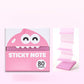📝 One-Hand Pull, No More Messy Notes – Translucent Sticky Notes in Continuous Dispenser. UK Stock