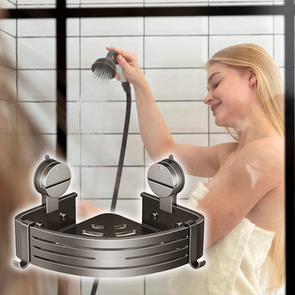 ⏰50% OFF!行✨ Wall Mounted Bathroom Organizer with Suction Cup, No Drill Shower Storage Rack for Toiletries & Cosmetics 🛁