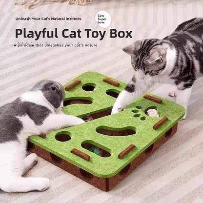 🎄LIMITED-TIME 50% OFF! ⏰Interactive Felt Maze Toy for Cats 😼