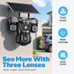 🛡️ Watch Three Angles with One Camera – Solar WiFi Security Cam, No Wiring Needed. 50% Off. UK Stock