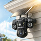 🛡️ Watch Three Angles with One Camera – Solar WiFi Security Cam, No Wiring Needed. 50% Off. UK Stock