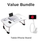 ☕ Work from Bed, Worry-Free – Foldable Laptop Table with Built-In Cup Holder. 50% Off. UK Stock