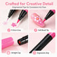 ⏳￡7.99!!—LAST DAY SALE 💕🎁24 Shades Dual-Tip Nail Art Marker Kit, Quick-Dry Painting Pens For DIY Nail Designs💅