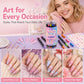 ⏳￡7.99!!—LAST DAY SALE 💕🎁24 Shades Dual-Tip Nail Art Marker Kit, Quick-Dry Painting Pens For DIY Nail Designs💅