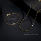 ⏳Time-Limited Special⏰Men’s CZ Jewellery Bundle, Shiny Cubic Zirconia Adjustable Accessories for Street Style⛓️