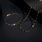 ⏳Time-Limited Special⏰Men’s CZ Jewellery Bundle, Shiny Cubic Zirconia Adjustable Accessories for Street Style⛓️