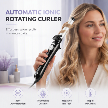 💁‍♀️ Salon Curls Without the Effort – Automatic Curling Iron, Adjustable Heat. 50% Off. UK Stoc