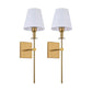 🛋️ Soft Warm Glow for Your Bedroom – Classic Fabric Shade Wall Light. 50% Off. UK Stock