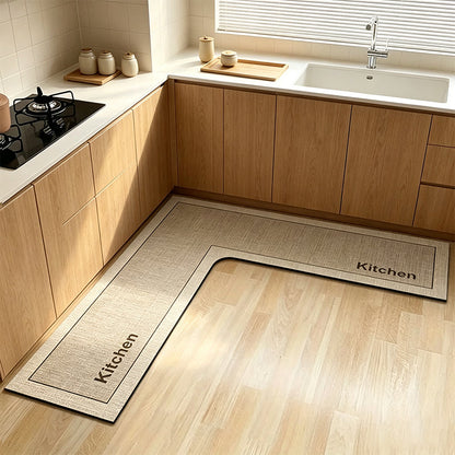💧 50% OFF! ✨ Quick-Dry Kitchen Mat – L-Shape Diatomite Design, Absorbent & Non-Slip, Keep Your Cooking Area Cleaner & Drier 🍳