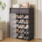 ⏳50% OFF! ⏰Multi-Layer Shoe Rack – 360° Dustproof Protection, Removable Shelves & Dual Top Drawers – Compact Space-Saving Shoe Organizer 👟✨