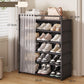 ⏳50% OFF! ⏰Multi-Layer Shoe Rack – 360° Dustproof Protection, Removable Shelves & Dual Top Drawers – Compact Space-Saving Shoe Organizer 👟✨