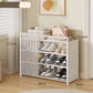 ⏳50% OFF! ⏰Multi-Layer Shoe Rack – 360° Dustproof Protection, Removable Shelves & Dual Top Drawers – Compact Space-Saving Shoe Organizer 👟✨