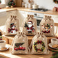 🔥🎁Ready for Christmas!🎅Xmas Sales - 50% OFF🎄Christmas Burlap Gift Bags with Drawstring, For gift giveaways＆party gifts🎅
