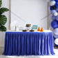 ⏳🔥LIMITED-TIME 50% OFF! ⏰🌹 Pleated Table Skirt for Events – Elegant Wrinkle-Resistant Decor | Perfect for Parties, Weddings & Gatherings