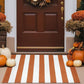 🚪 LIMITED‑TIME 50% OFF! 🎃 Simple Striped Non‑Slip Door Mat, Stain Resistant Entry Rug With Reinforced Edge, Available In Multiple Sizes ✨