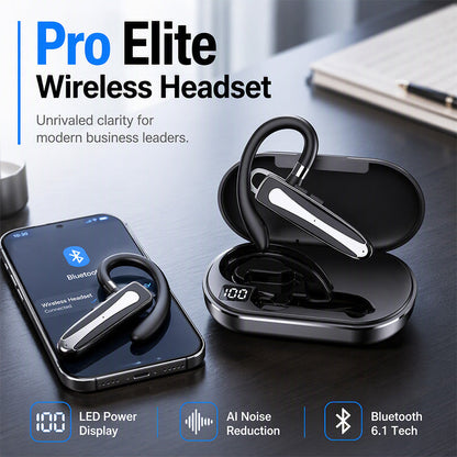 ⏳Limited-Time 50% OFF✨Waterproof Bluetooth Earphone, Bluetooth 5.1 Headset With 180° Rotatable Ear Hook & Dual Mic Noise Reduction🎧