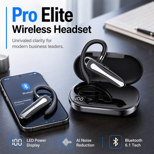 ⏳Limited-Time 50% OFF✨Waterproof Bluetooth Earphone, Bluetooth 5.1 Headset With 180° Rotatable Ear Hook & Dual Mic Noise Reduction🎧