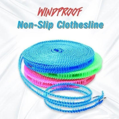🎁 BUY 1 GET 1 FREE! ✨ Windproof Non-Slip Clothesline, Portable PE Rope – Adjustable Length, Perfect For Camping & Home Use✨