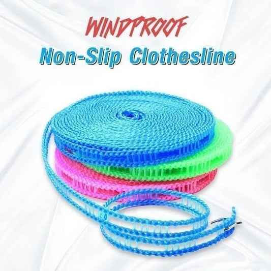 🎁 BUY 1 GET 1 FREE! ✨ Windproof Non-Slip Clothesline, Portable PE Rope – Adjustable Length, Perfect For Camping & Home Use✨