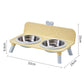 ⌛️50% OFF!!!🐾 Elevated Double Pet Bowl Feeder – Raised Feeding Station for More Natural Posture, Comfortable Mealtime for Dogs & Cats ✨