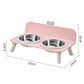 ⌛️50% OFF!!!🐾 Elevated Double Pet Bowl Feeder – Raised Feeding Station for More Natural Posture, Comfortable Mealtime for Dogs & Cats ✨