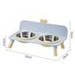 ⌛️50% OFF!!!🐾 Elevated Double Pet Bowl Feeder – Raised Feeding Station for More Natural Posture, Comfortable Mealtime for Dogs & Cats ✨