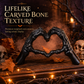 💀 50% OFF! 🎃 Skeleton Figurine – Gothic Heart Hand Gesture, Spooky Desk & Shelf Decor ✨