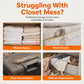 👕Pump-Free Vacuum Compression Storage Bags, Durable Space Saver For Clothing & Luggage🧳