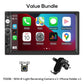 ✨7 Inch Double Din Car Stereo, Touch Screen Car Radio Compatible With Apple iOS & Android Auto🚗