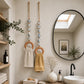 🌸Boho Charm For Your Bathroom: Beaded Towel Hanger With Wooden Ring🧺 – Save 50%!