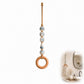 🌸Boho Charm For Your Bathroom: Beaded Towel Hanger With Wooden Ring🧺 – Save 50%!