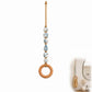 🌸Boho Charm For Your Bathroom: Beaded Towel Hanger With Wooden Ring🧺 – Save 50%!