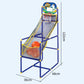 🥳2026 HOT SALE🧒50K+ SOLD!🏀🎯 50% OFF! Kids' Indoor Basketball Arcade Game, Auto Ball Return, Sturdy Safe Shooting Toy With Balls & Pump💨