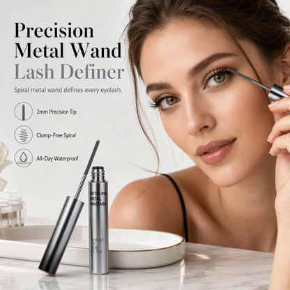 📢 BUY 1 GET 1 FREE! ⏰ Waterproof & Sweatproof Mascara – Precision Metal Wand for Separated Lashes, Fluttery Definition That Lasts ✨