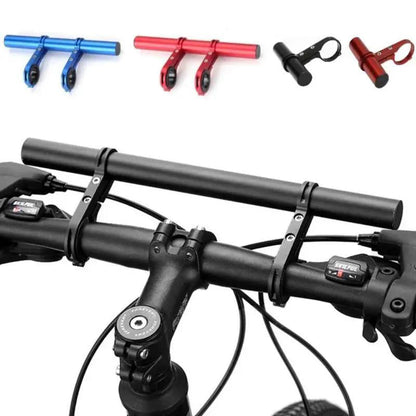 ✨Bike Handlebar Extender, Aluminium Alloy Bracket With Anti-Slip Gasket, Single & Double Pole Option🚲