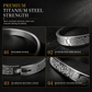 🎁Limited-Time 50% OFF✨18K Vacuum Plated Titanium Steel Bangle, Tarnish-Free Hypoallergenic Bracelet With Engraved Lettering💛