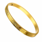 🎁Limited-Time 50% OFF✨18K Vacuum Plated Titanium Steel Bangle, Tarnish-Free Hypoallergenic Bracelet With Engraved Lettering💛