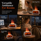 🔥 50% OFF NOW! 💨✨Fireplace Flame Humidifier, Aromatherapy Diffuser With Music Sync Light, Ultra Quiet For Bedroom & Office🌙