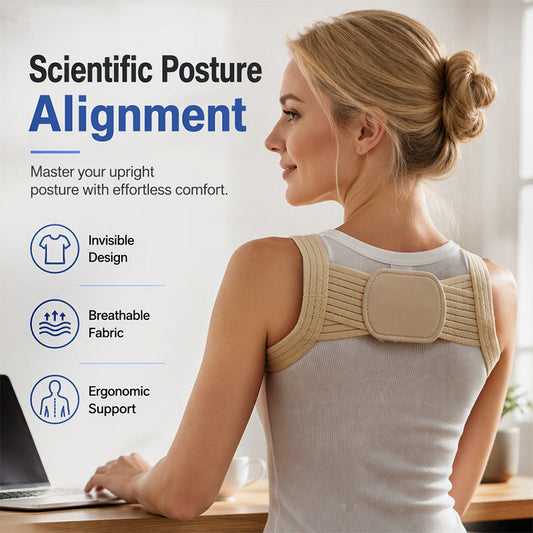 ⏳Limited-Time All £9.9✨Adjustable Posture Support Corrector, Breathable Back & Shoulder Brace For Men & Women🩺