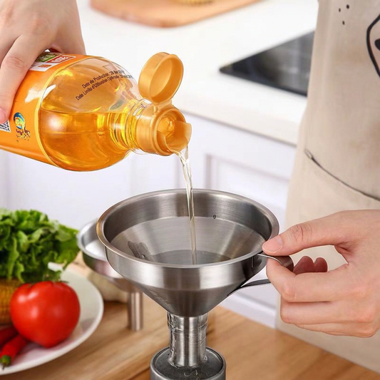 ⏳LIMITED-TIME 50% OFF!🔥 Stainless Steel Filter Funnel – Multi-Use for Kitchen & Lab ✨